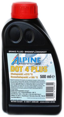 Гальмівна рідина ALPINE DOT 4 0,5 л (4003774009855)